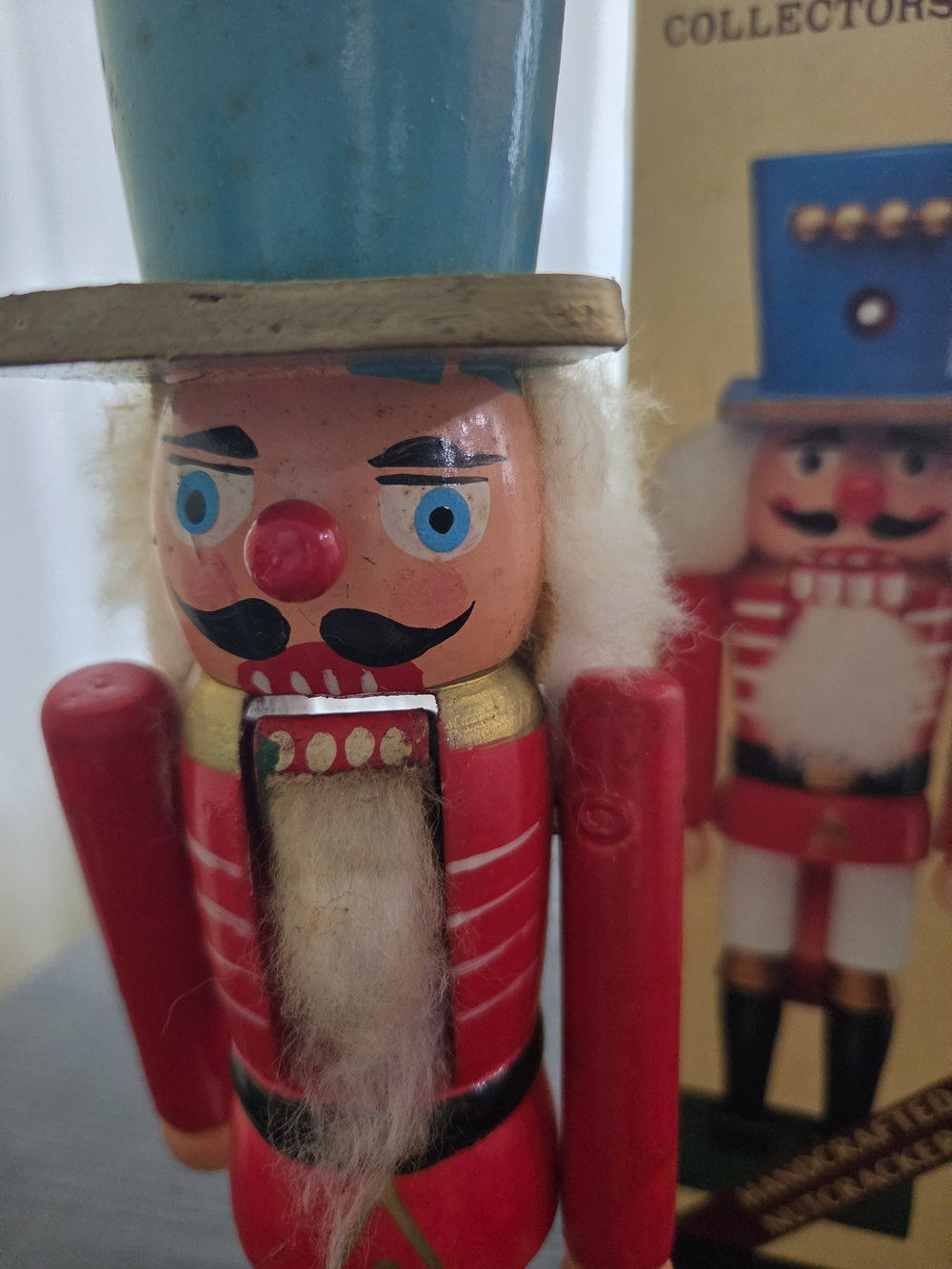 rare vintage Bronson handmade wood nutcracker French General